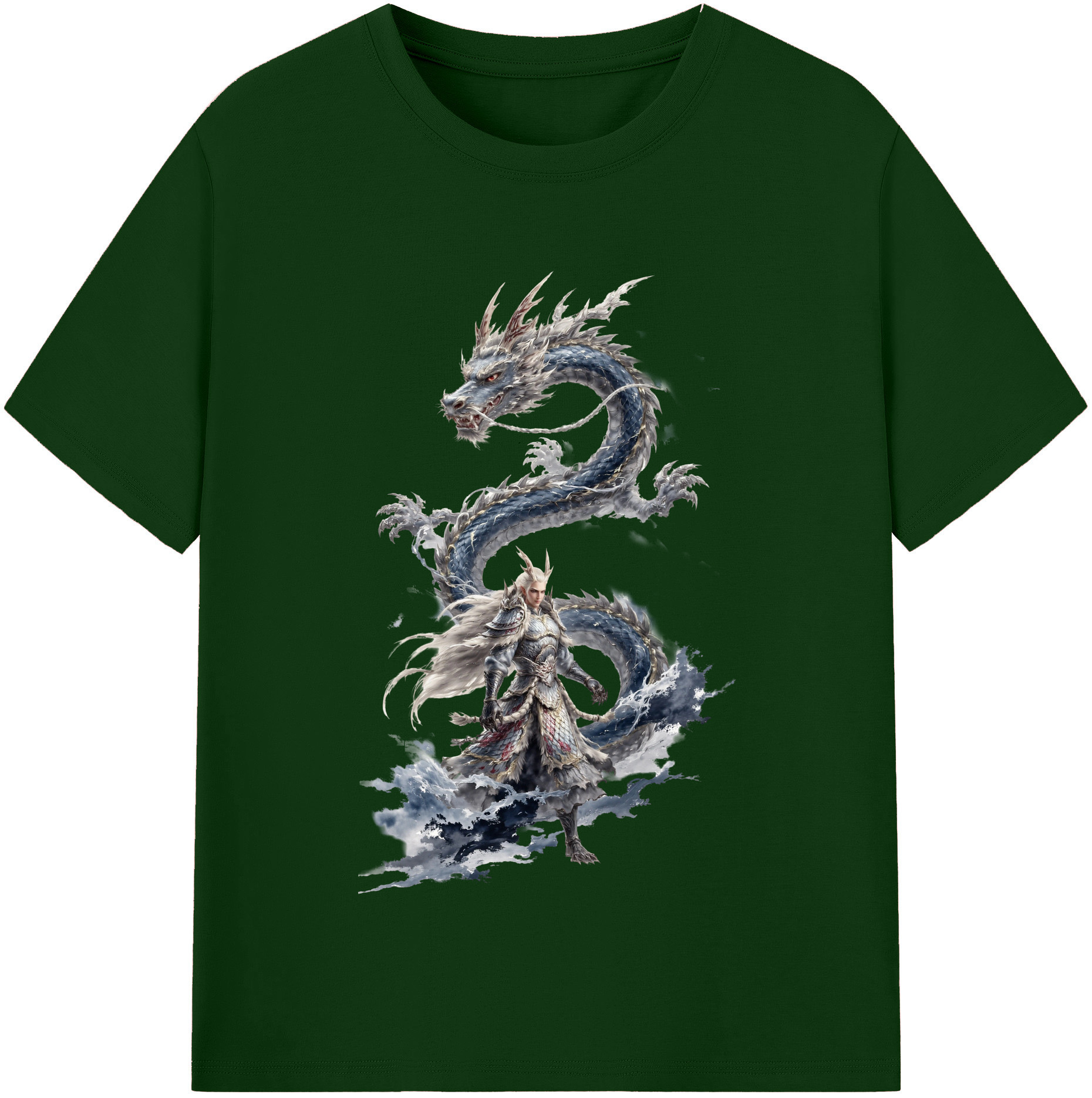 （画像用） Ne Zha 2 ナタ 魔童の大暴れ 綿100％半袖Tシャツ（フロントプリント）